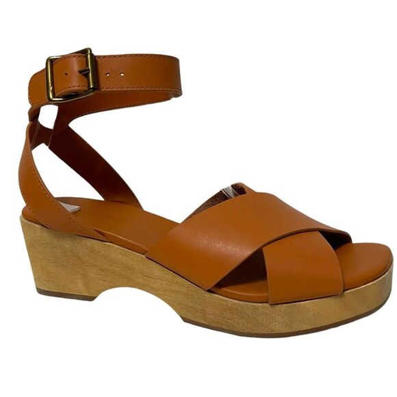 NWT EVERLANE The Clog Sandal Cognac Leather 7 - Picture 12 of 12